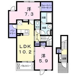 ザ・ビレッジグリーン飾東の物件間取画像